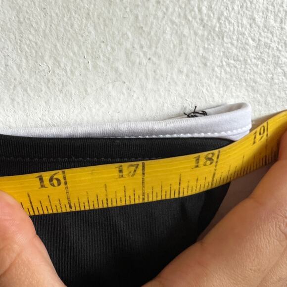 Black Layered Top, Y2K Grunge Indie Sleaze Minimalist Soft Goth Large - Picture 4 of 6